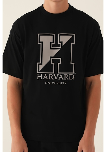 Harvard Universty Siyah Erkek T-shirt 5274-42840 Siyah