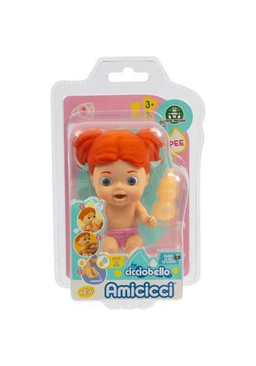 Su İçip Ciş Yapan Ciciobello Amiccici Bebek - Tuvalet Eğitimi Amaçlı Eğitici Oyuncak - 10 Cm - Ilary