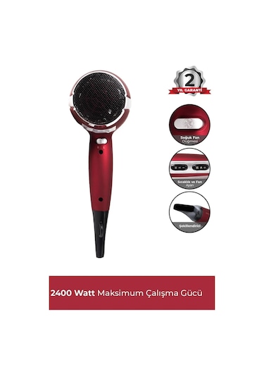 Awox Watson Saç Kurutma Makinesi Kırmızı