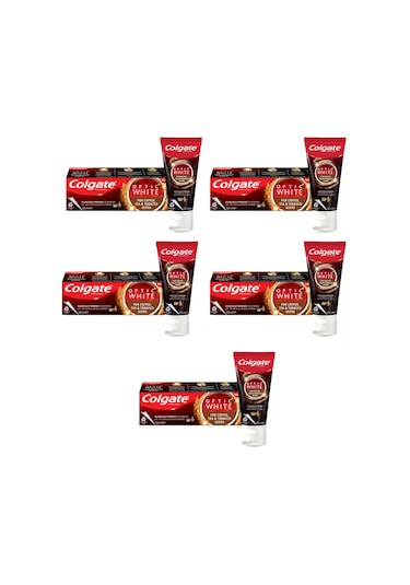 Colgate Optic White Kahve Çay ve Tütün Kullananlar için Diş Macunu 5 x 50 ML