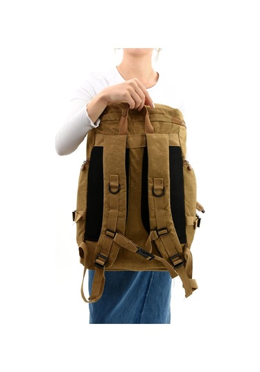 Büyük Boy Ultra Hafif Çok Bölmeli Dağcı Çantası Taba Model: 571-7d - Taba