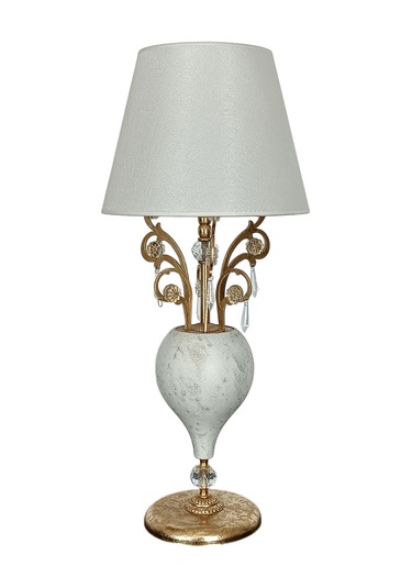 Solse Eskitme Beyaz Abajur Beyaz - Eskitme