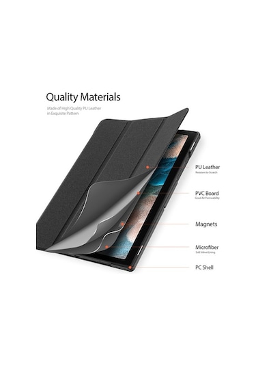 Duxweel Samsung Uyumlu Tab A8 10.5" Inç (Sm-X200 / X207) Tablet Kılıfı