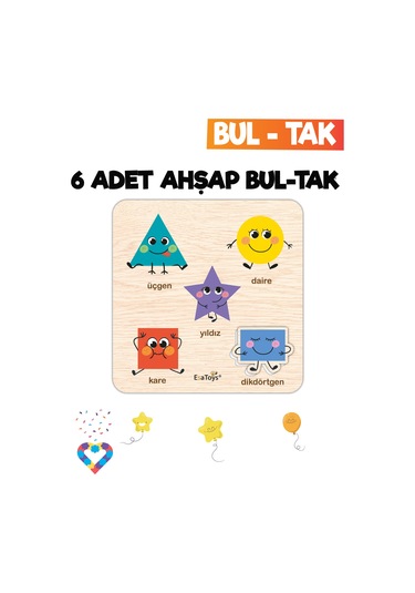 Eğitici 6 Adet Bul-tak Oyuncak-2