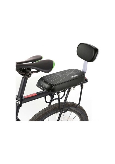 Novahub Bisiklet Arka Koltukları Bisiklet Pu Deri Yumuşak Yastık Çocuklar İçin Rahat Arka Taşıma Koltukları Siyah, Bisiklet Koltuğu Yumuşak Siyah