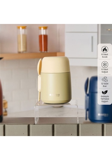 Evidea Kitchen Yemek Termosu - Bej - 500 Ml Bej