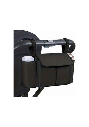 Jialan Arabası Organizatör Çanta Mumya Büyük Kapasiteli Seyahat Siyah