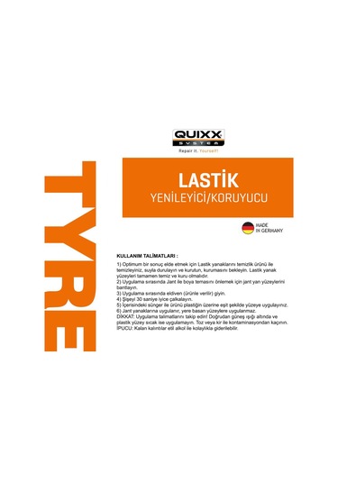 QUIXX® Lastik Canlandırıcı Cila