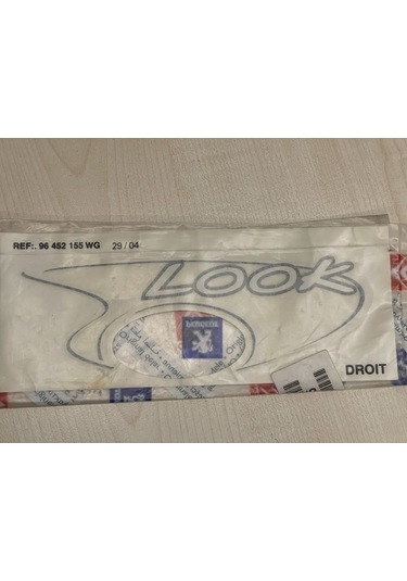 Peugeot 206, Look Yazı Sağ Beyaz Oem 8665.t5