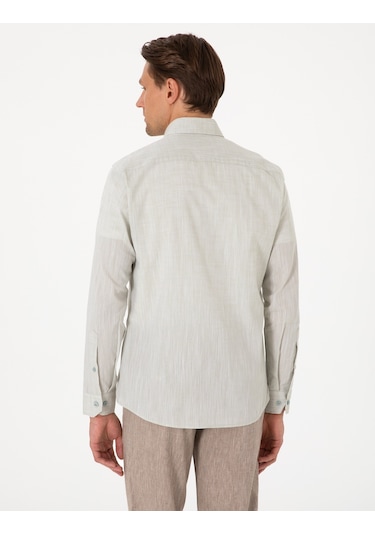 Pierre Cardin Erkek Çağla Gömlek Desenli 50307025-vr016 Çağla Yeşil