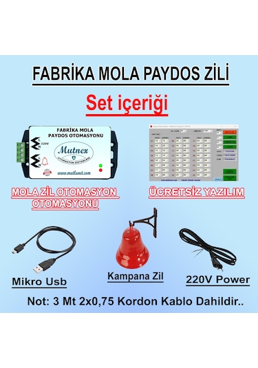 Mutnex Fabrika Mola Paydos Zil Otomasyonu