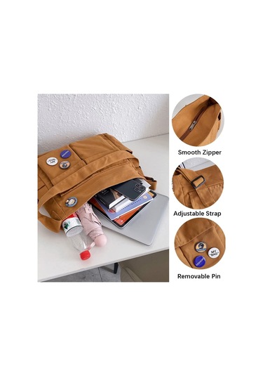 Kadınlar İçin Tuval Çapraz Çanta, Tuval Omuz Çantaları Estetik Haberci Çantası Y2k Satchel Çanta Hobo Tote Çanta Okul Seyahat Günlük Günlük Beyaz A344 Beyaz