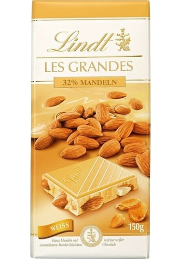 Lindt Les Grandes 32% Mandeln Weiss 150 G