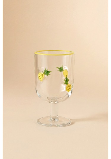 Karaca Pineapple Kadeh 390 Ml Sarı