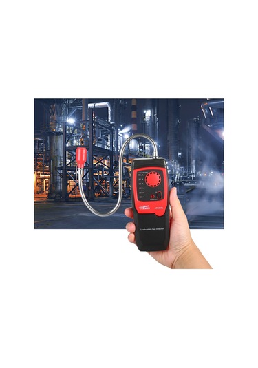 Smart Sensor Taşınabilir Propan Metan Ve Doğal Gaz Kaçak Dedektörü Siyah