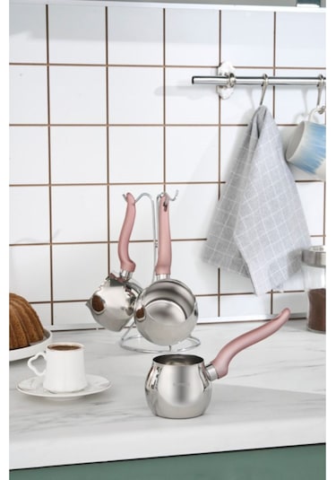 Karaca Fleva 3'lü Cezve Takımı Rose