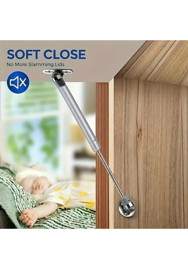 Dashanshop 4 Adet Modern Metal Yüzey Montaj Dolap Menteşesi 150n Gaz Yaylı