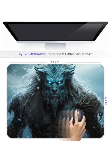 40x30cm Gaming Oyuncu Mousepad Ice Giant Mp094030