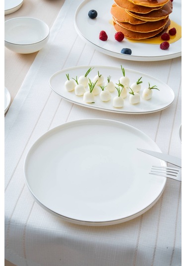 Lorelei Silver 6 Kişilik 23 Parça Kahvaltı Takımı Beyaz