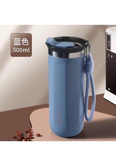 Fosenze 304 Paslanmaz Çelik Isı Saklama Bardak, 6-12 Saat Isı Tutma, 350-500ml Mavi, Öğrenci Kadınlar İçin Şık Kupa Diğer