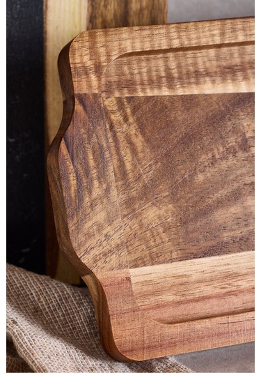 Akasya Tepsi 32x12 Cm Kahverengı Kahverengi