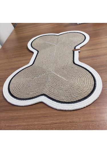 Köpek Evcil Hayvan Mama Paspası / Hasır Kedi Köpek Kemik Şekli Ma