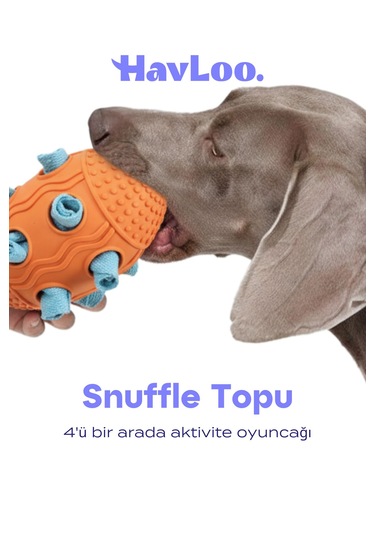 Köpek Snuffle Topu Mama Saklama Ve Çiğneme Oyuncağı
