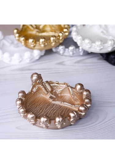 Skull Dekoratif Obje Vizon