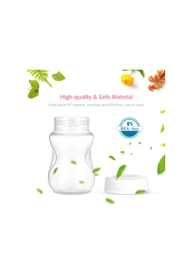 Neevoyu Anne Sütü Saklama Botolleri, 8 Adet, 180ml, Yemek Grubu Pp Malzeme, Soğukta Muhafaza, Ev/iş/seyahat Kullanıma Uygun