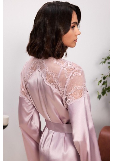 Pierre Cardin 6'lı Rose Uzun Gecelik Sabahlık Set 6035 Rose