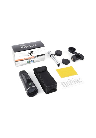 Or-1000 50x60 Monoküler Dürbün Telefon Ve Tripod Uyumu Siyah