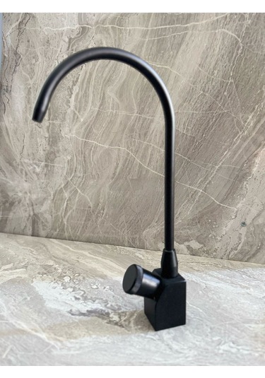 Rudi Armatür Arıtma Musluğu Aç Kapa Musluk Tek Yol 1 Adet Siyah