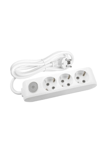 Avarson 3'lü Üçlü Priz Topraklı Anahtarlı Kablolu 3x1,5 Ttr 35 Otuz Beş Metre