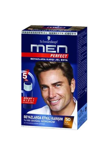 Schwarzkopf Men Açık Kahve Saç Boyası Perfect 50