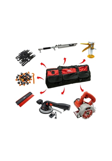 40 Parçalı Seramikçi Seti Bez Çantalı Rox 0170