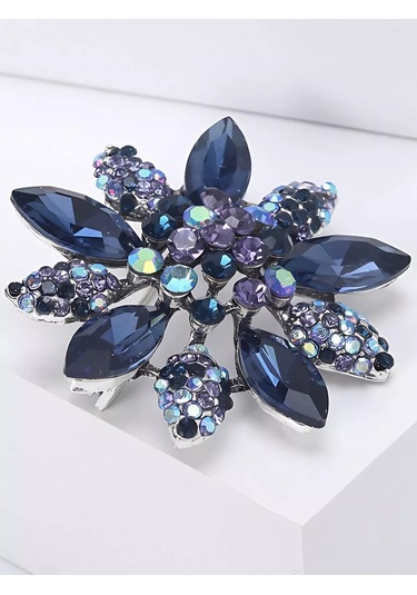 Beautiful Detail Bijuteri Taklının Taşlı Broşu 233479070 Mavi