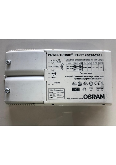 Osram Metal Halide Elektronik Balast Powertronic Pt-fıt 70w/220-
