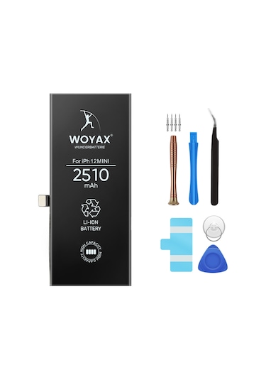 Apple Uyumlu iPhone 12 Mini Batarya 2510mAh Woyax  Premium Batarya