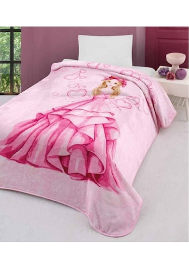 Mink Tema Lisanslı Prenses Battaniyesi Tek Kişilik 160X220 Cm