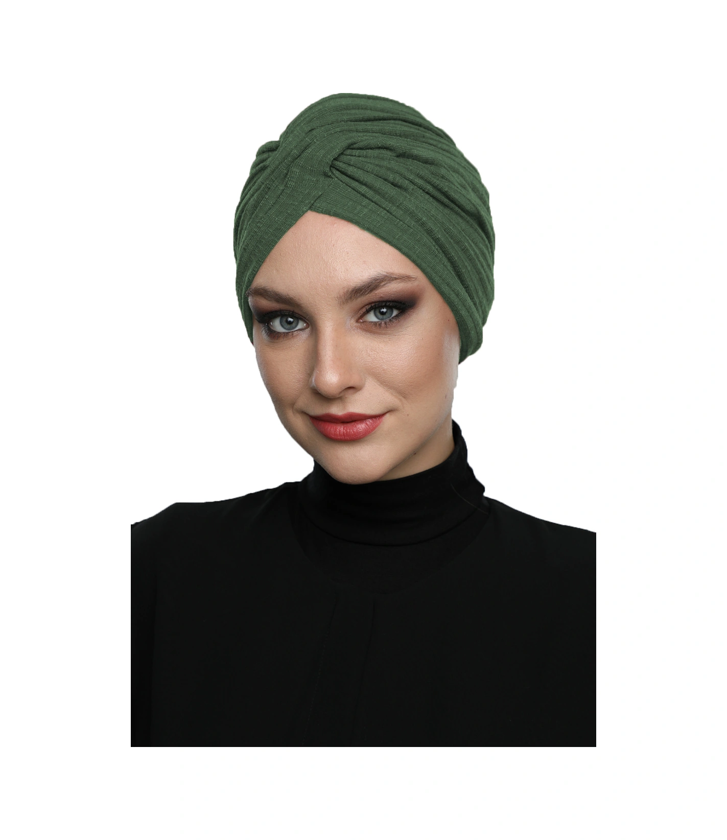 Çapraz Penye Astarlı Çağla Yeşili Hazır Türban Tesettür Bonesi Çağla Yeşili