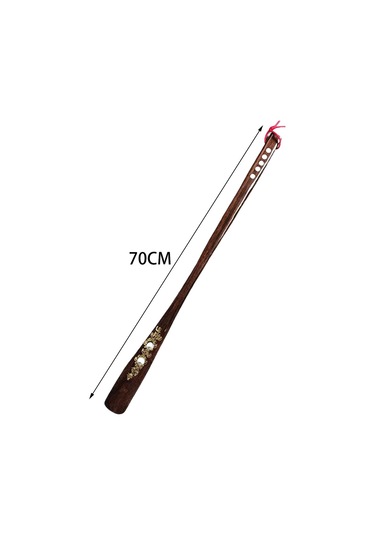 Suntek Dayanıklı Ahşap Ayakkabı Çekeceği Uzun Kahverengi Kahverengi