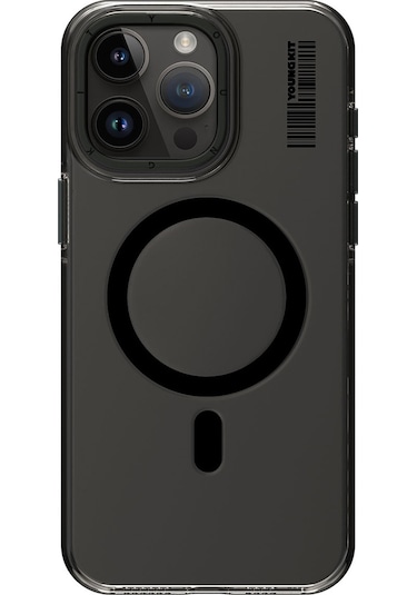 İphone 14 Pro Uyumlu Kılıf Magsafe Şarj Özellikli Şeffaf Youngkit Crystal Shield Serisi Kapak Şeffaf