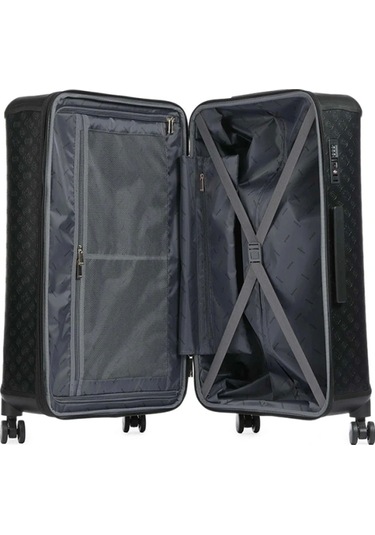 Guess Siyah Wilder Peony Valiz Siyah