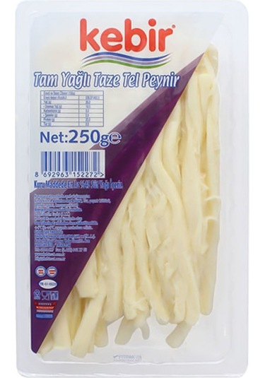 Tam Yağlı Taze Tel Peynir 250 Gr X12 Paket Sofraların Lezzetli Tadı