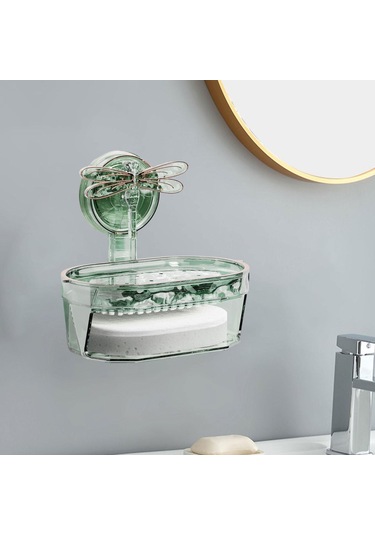 Suntek Magideal Dragonfly Vantuz Sabun Kutusu Yaratıcı Yeşil