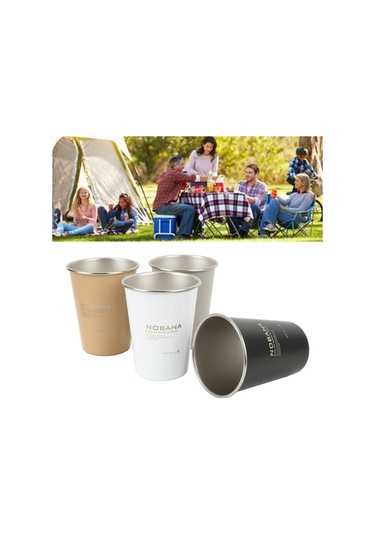 Besthome1 Kamp Kupası Seti, 350ml Paslanmaz Çelik Dış Mekan Çay Seti Çok Renkli