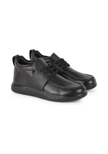 Libero L5756 City Chukka - Mid-cut Erkek Deri Kürklü Bot Siyah