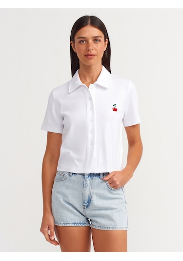 Dilvin Klasik Denim Mom Şort 101a71507 Açık Mavi
