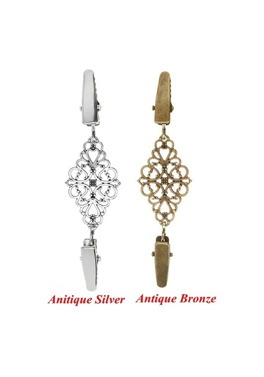 Moda Retro Yeni Ördek Klips Tokalar Kazak Bluz İğnesi Şal Broşu Hırka Klipsi Antik Gümüş