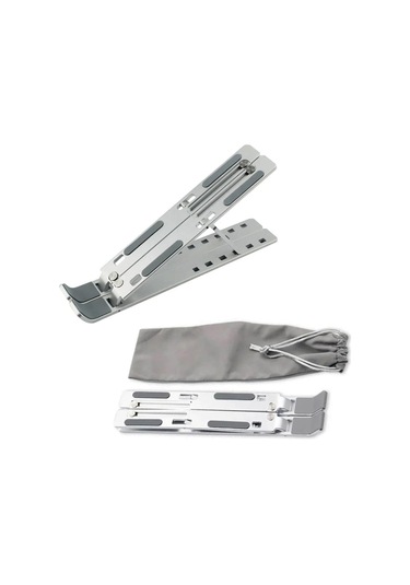 Gri Katlanabılır Alumınyum Notebook Standı